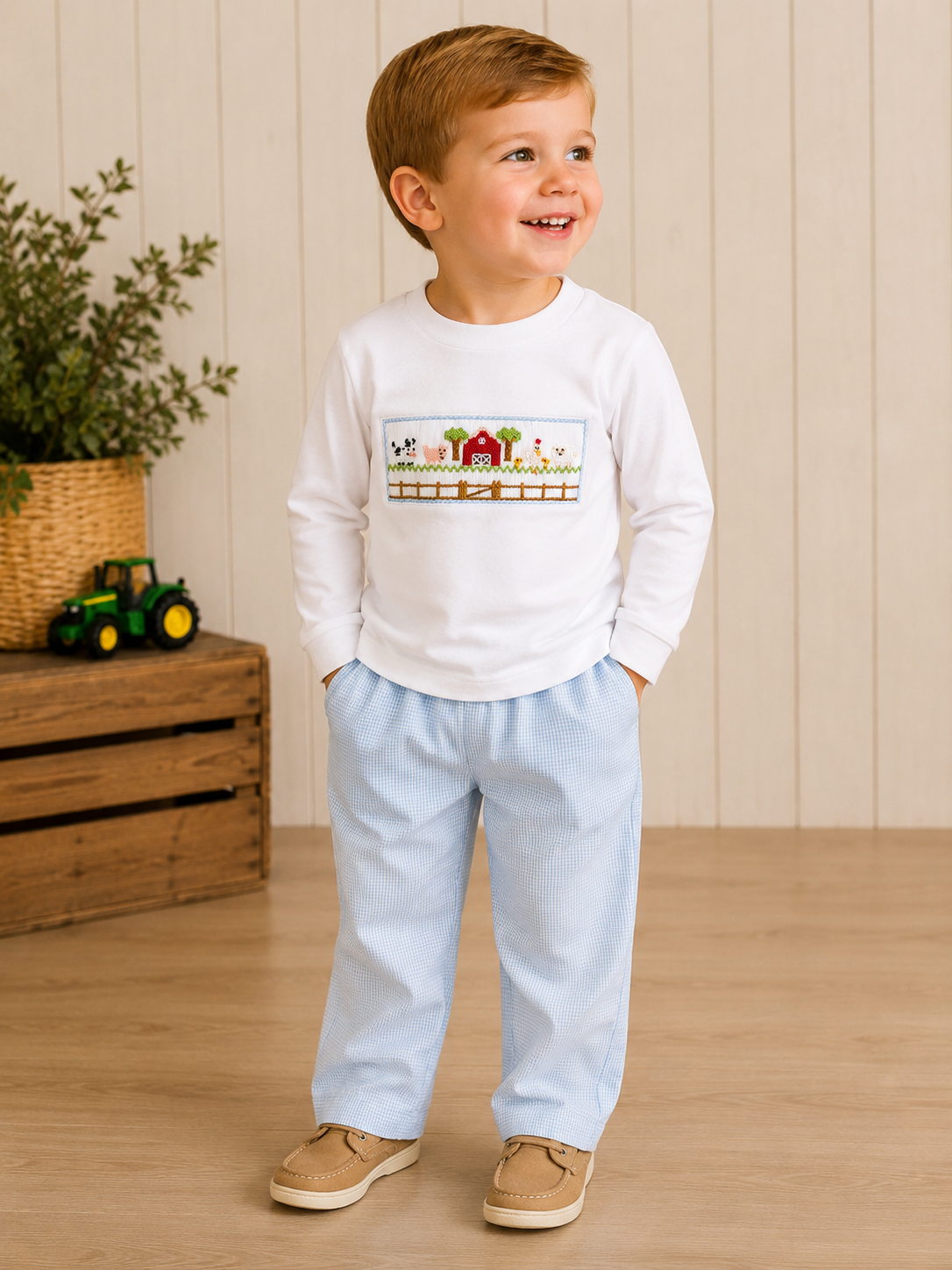 Farm Long Sleeve Smock Pant Set