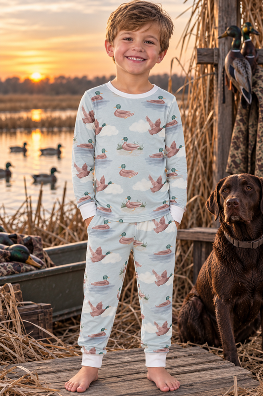 Duck Viscose Pajama Pant Set