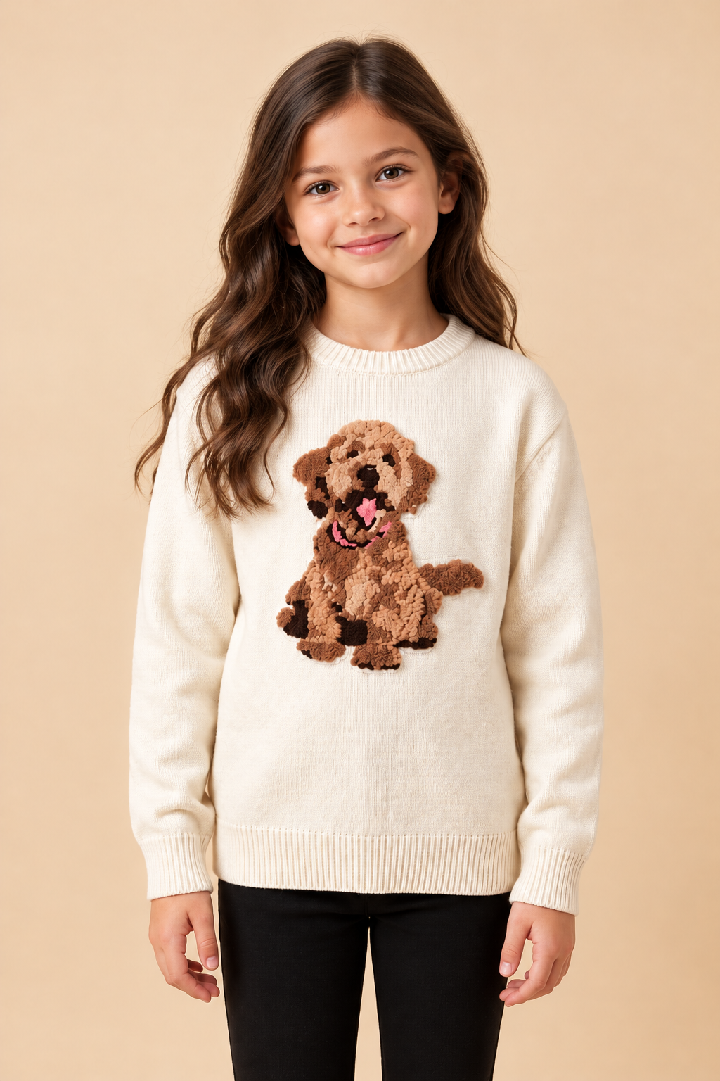 Terrier Patch Sweater Top