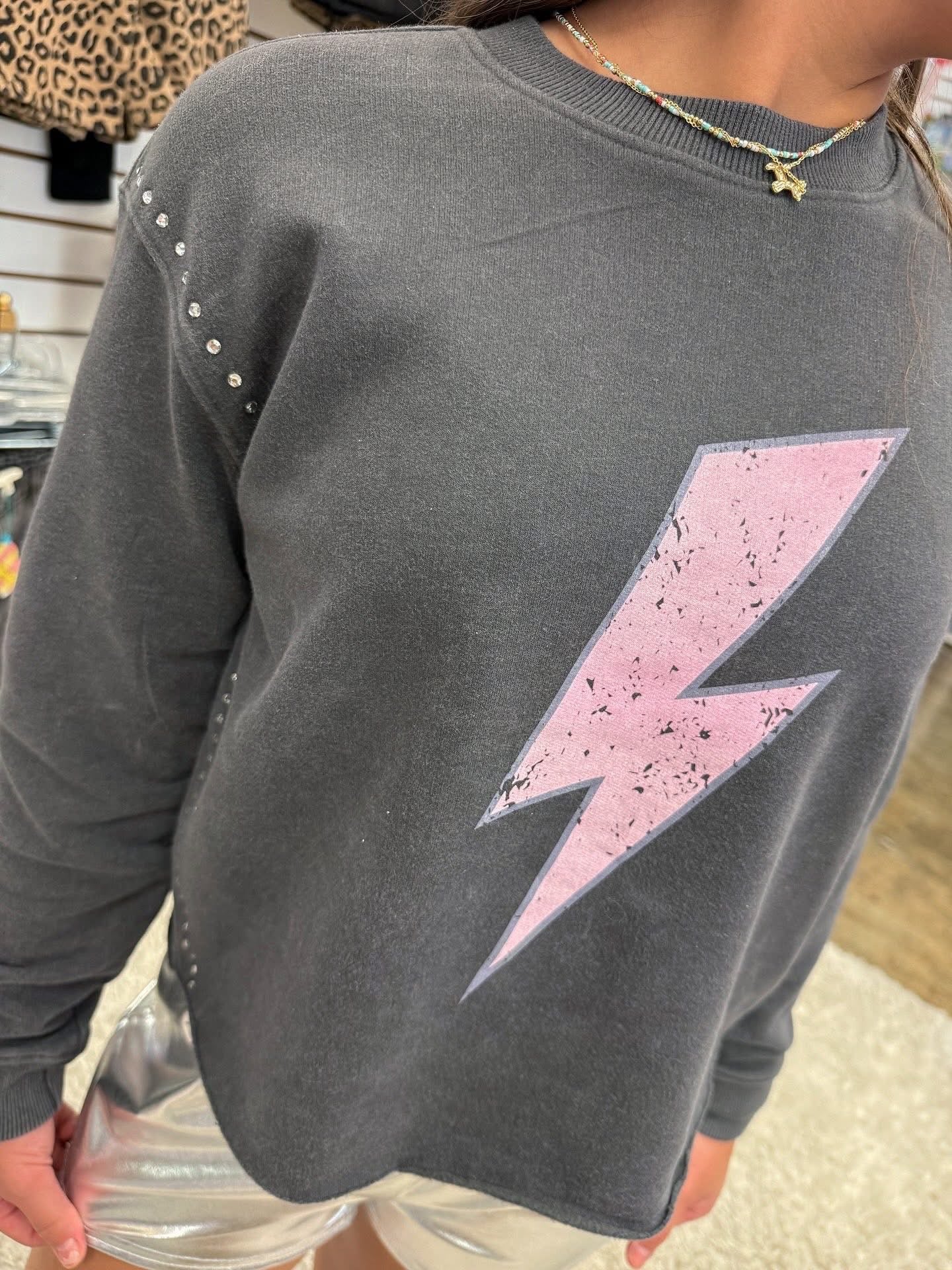 Acid Wash Love Sweatshirt