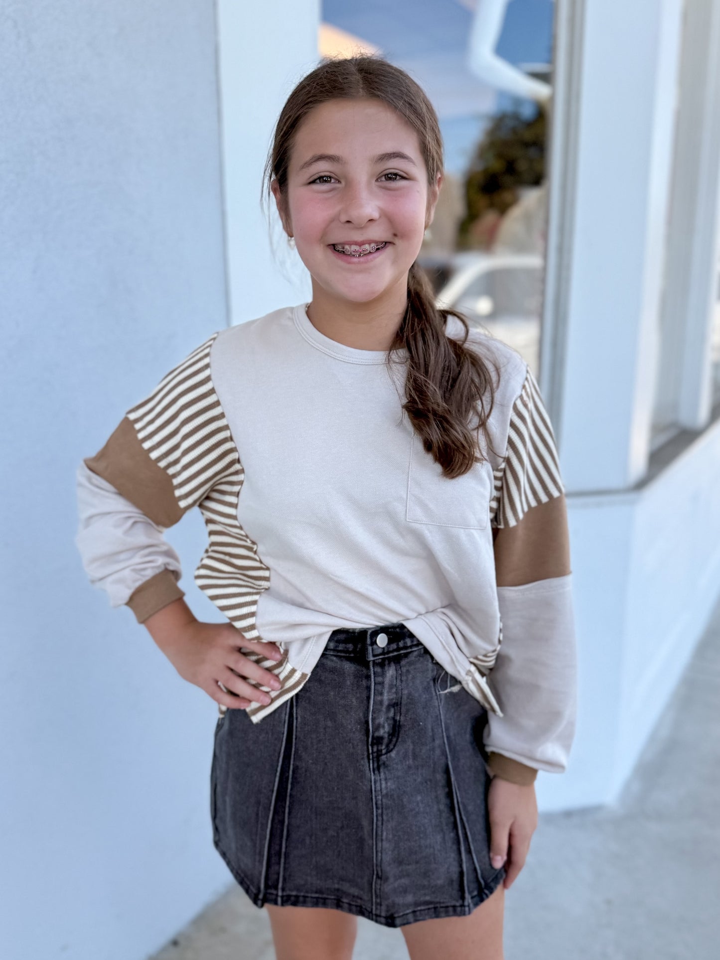 Stripe Color Block Top