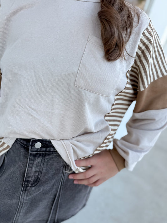 Stripe Color Block Top