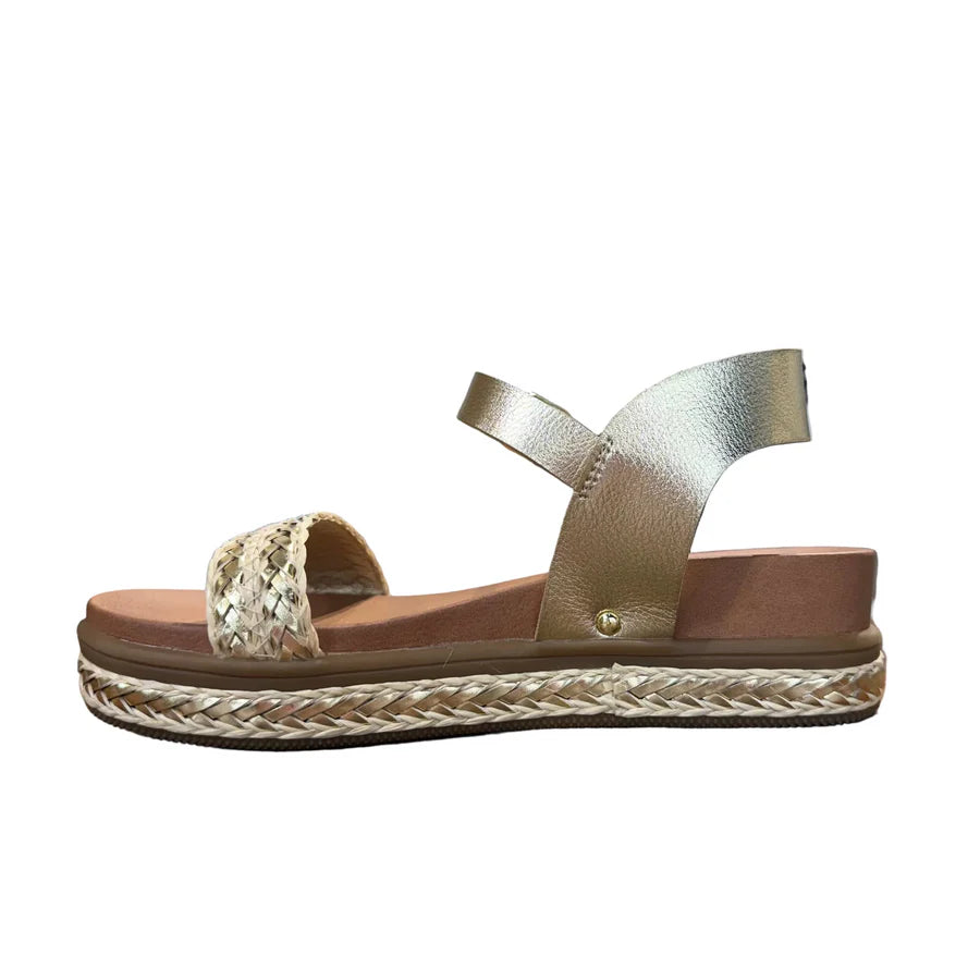 Buffy Natural/Gold Mia Sandal