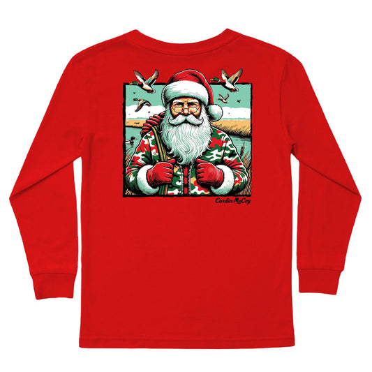 Long Sleeve Cardin McCoy , Red Santa Duck