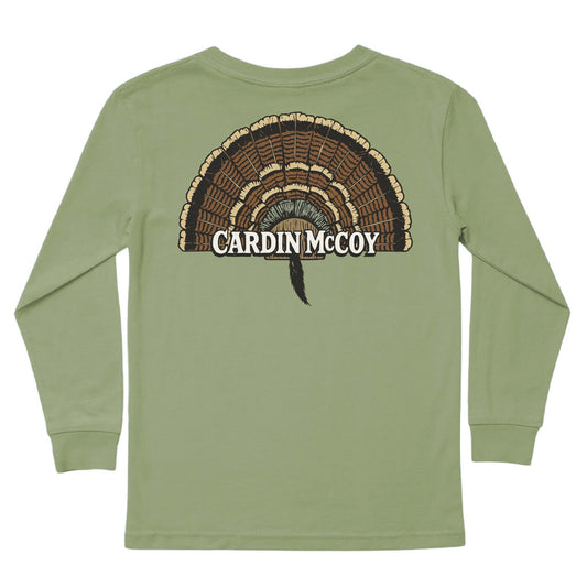 Long Sleeve Cardin McCoy , L Olive Tail Feathers
