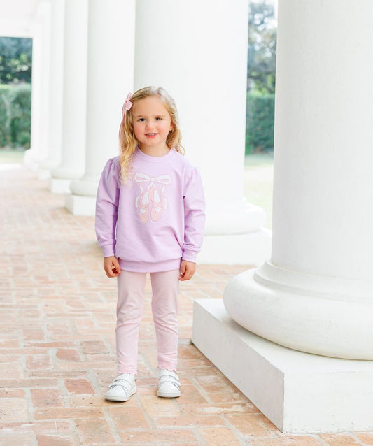 French Terry Pullover, Ballet Shoes