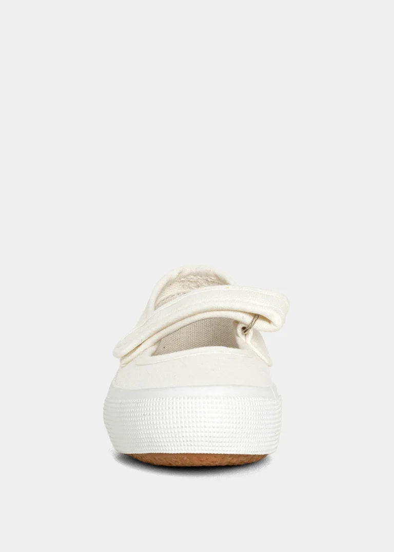 Olivia Mini Velcro Shoes, White