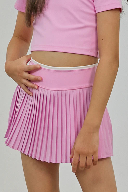 Pink Pleated Tennis Skirt