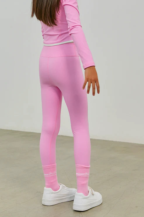Pink Essence Flare Accent Leggings