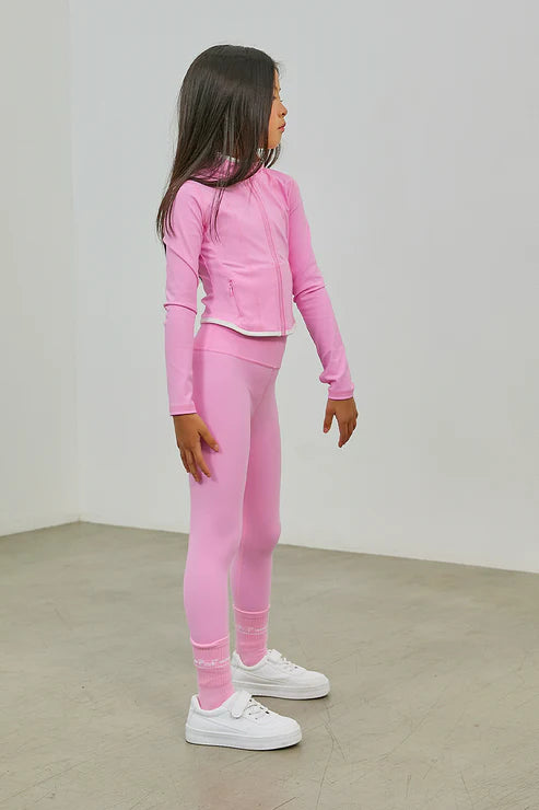 Pink Essence Flare Accent Leggings