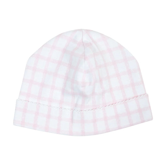Pima Cotton Saylor Beanie, Pink Gingham