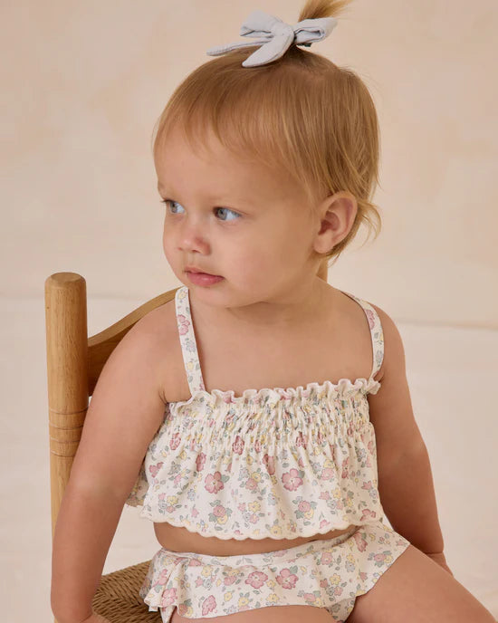 SMOCKED RUFFLE BIKINI || BLOOM