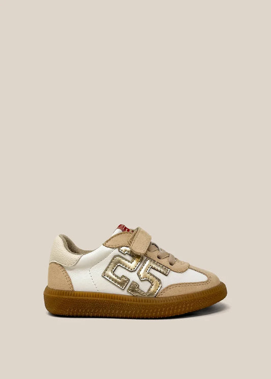 White/Gold Retro 25 Mini Toddler