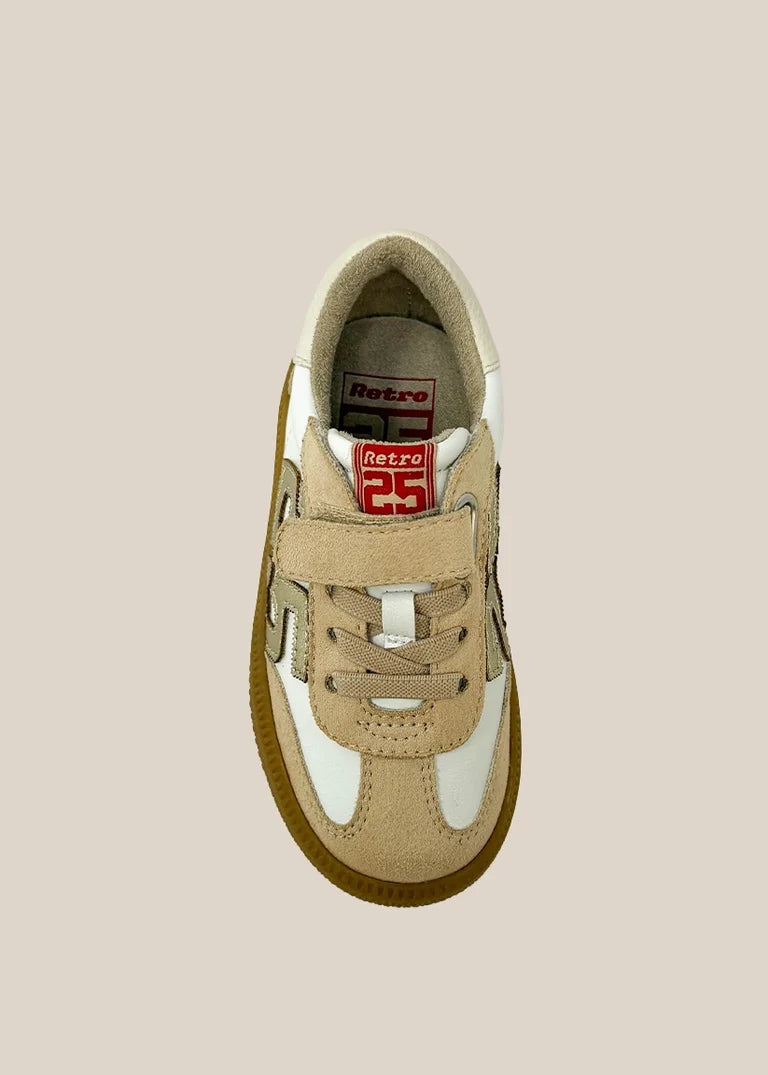 White/Gold Retro 25 Mini Toddler