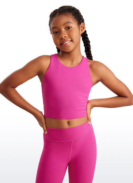 Hibiscus Purple Double Lined Racerback Tank