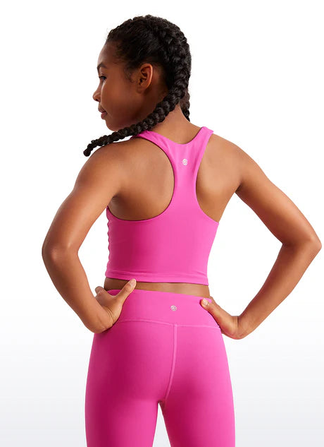 Hibiscus Purple Double Lined Racerback Tank
