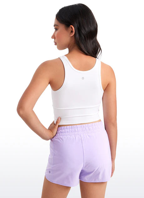 White Butterluxe Scoop Neck Tank
