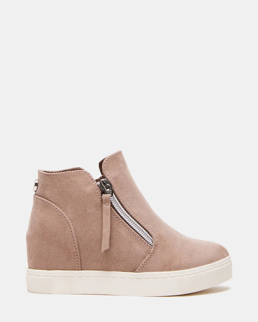 JCALIBER Taupe Zipper Bootie