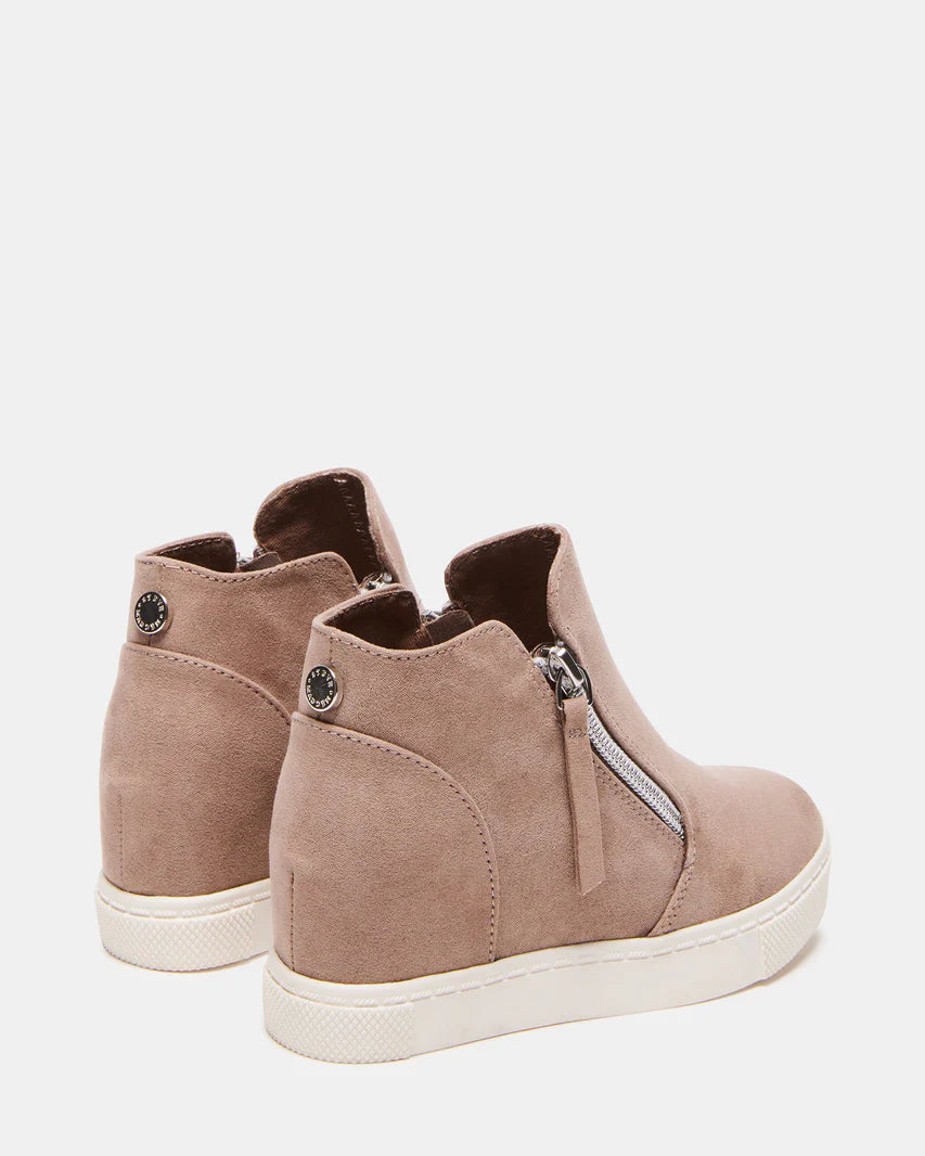 JCALIBER Taupe Zipper Bootie