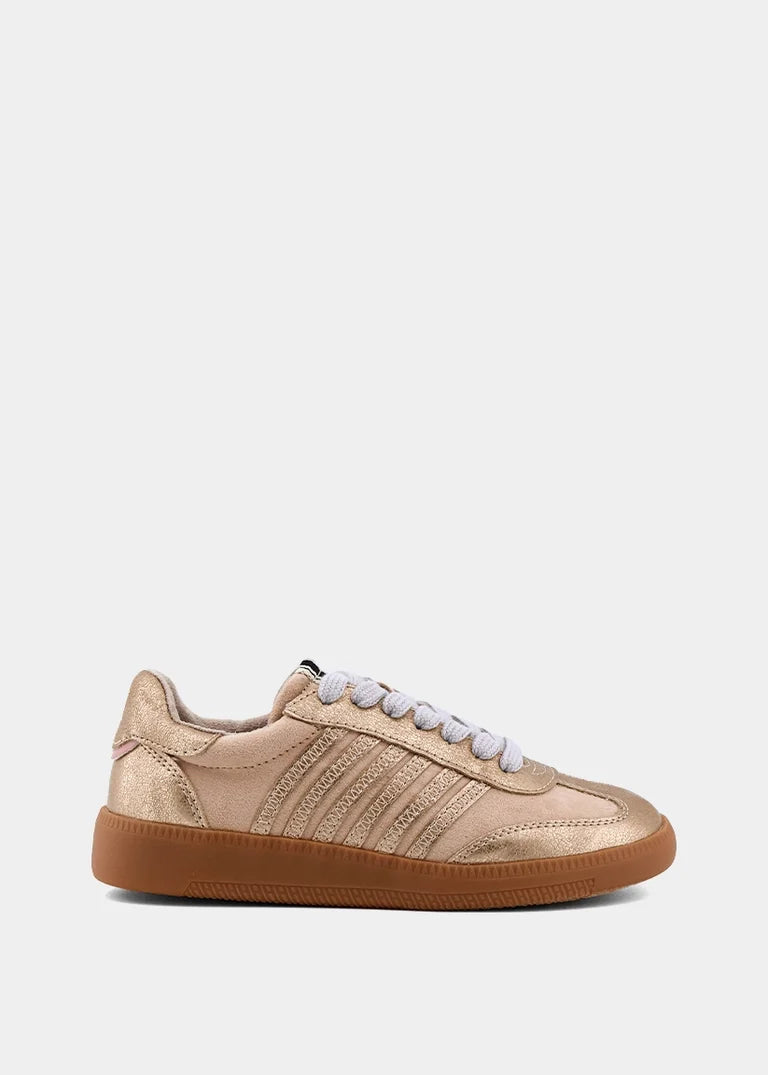 Stevie Mini Beige Suede Sneakers