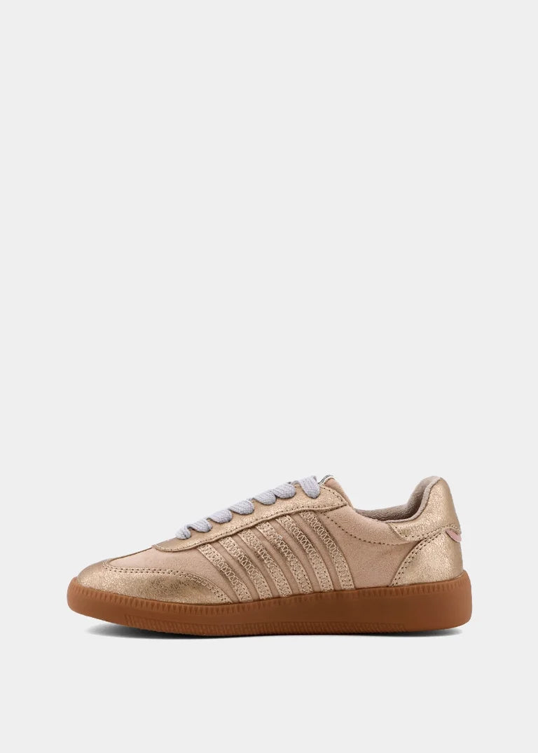 Stevie Mini Beige Suede Sneakers