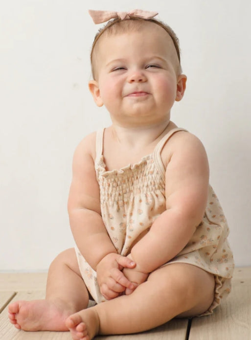 Smocked Tank + Bloomer Set Strawberries