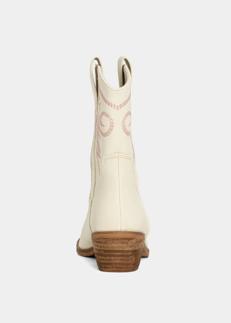 Zahara Mini Bone Cowboy Boots