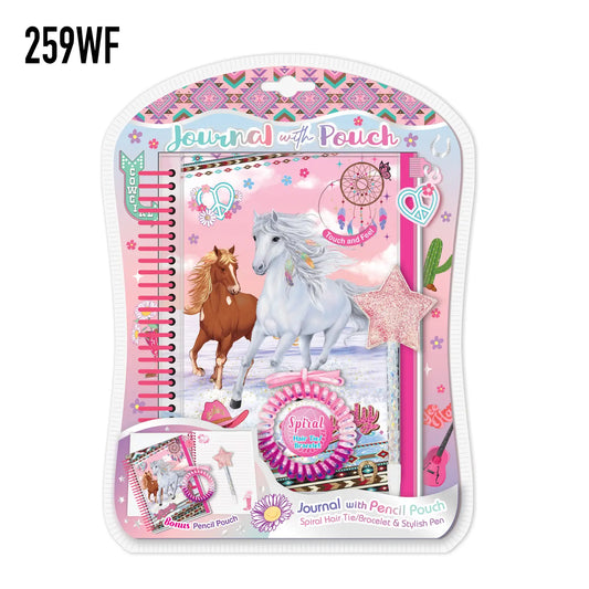 Journal With Pouch, Wild and Free