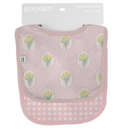 Fancy Tulips Bib Set