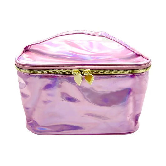 Pink Cosmetic Jewelry Bag