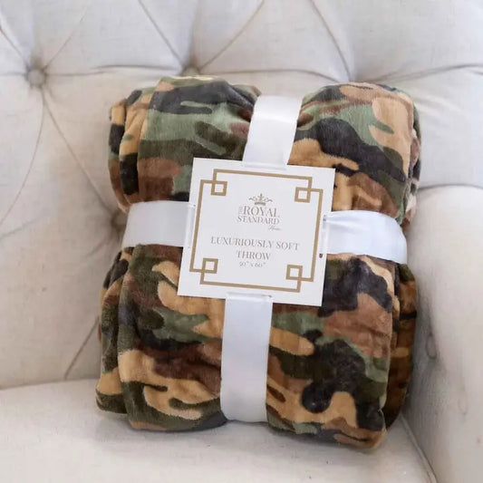 Camo Throw Green/Brown