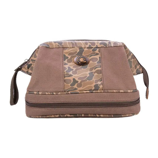 Canvas Toiletry Bag, Turkey Brown/Tan