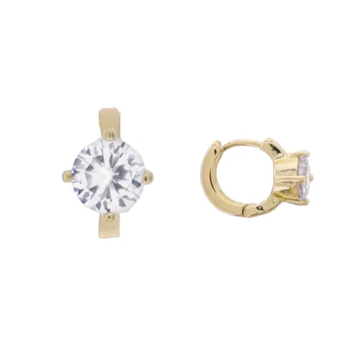 Huggie Crystal Earrings