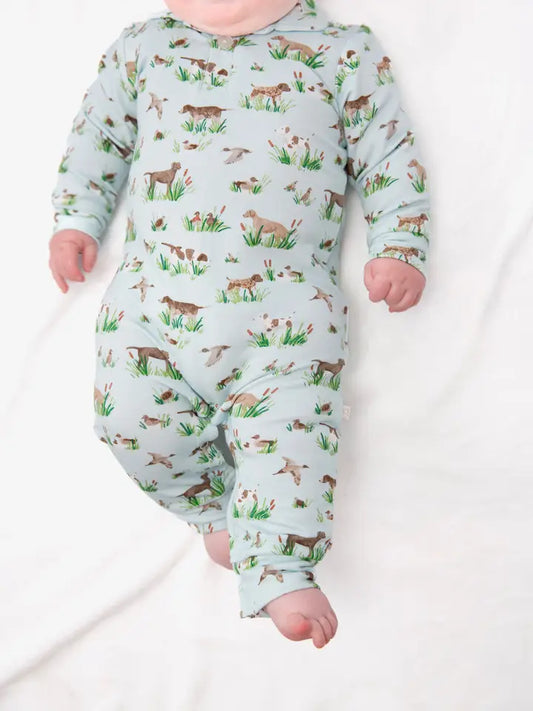 Sweatshirt Polo Romper , Delta Dogs