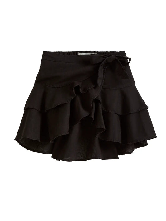 Black Ruffled Skirt
