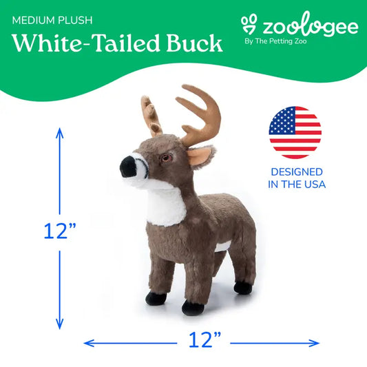 12" White Tailed Buck Plush Animal