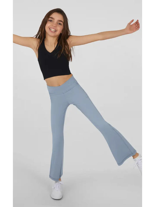 Ashley Blue Crossover Flare Pants