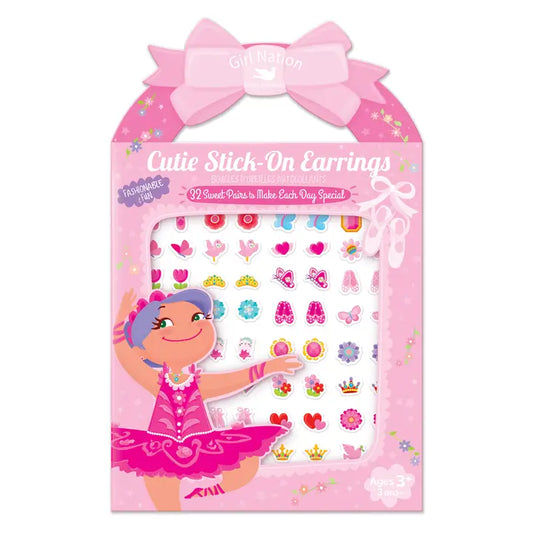 Stick On Earrings , Pretty Ballerinas