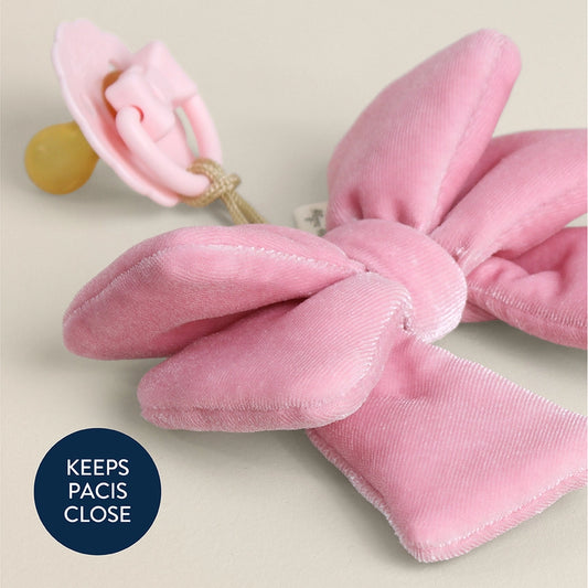 Bitzy Pal Pacifier and Plush Bow