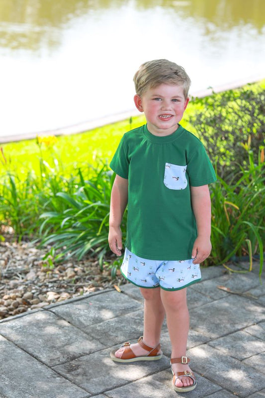 Ducks In a Row Short Set