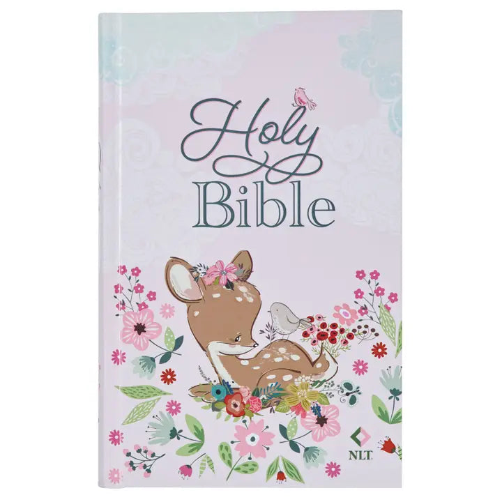 NLT Infant Hardcover Bible Pink