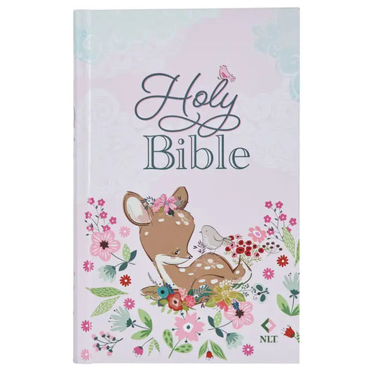 NLT Infant Hardcover Bible Pink