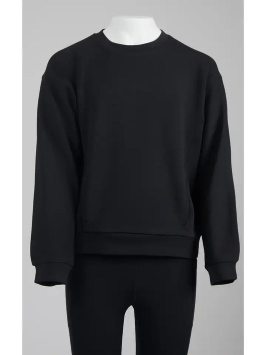 Crew Neck Sweatshirt , Black