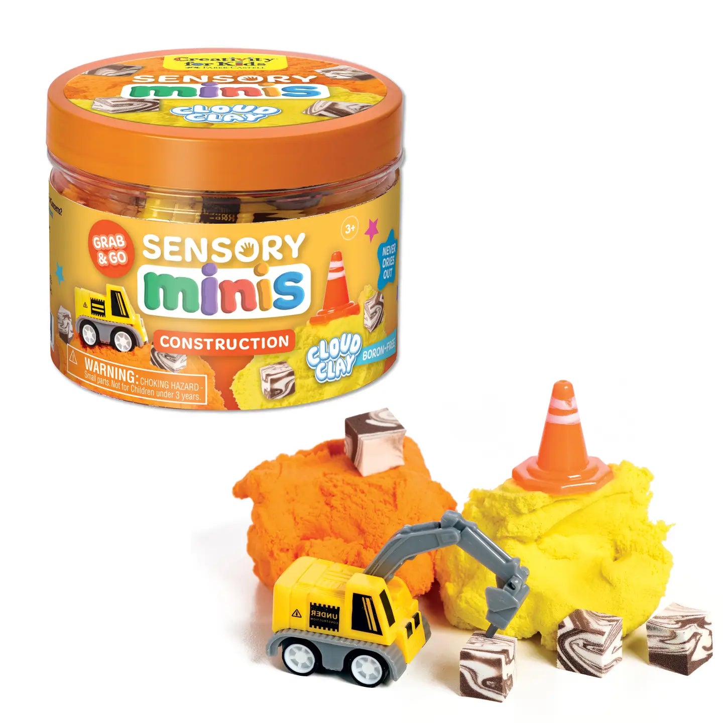 Sensory Mini Play Kit Jar, Construction