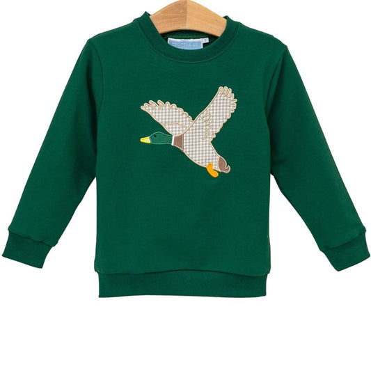 French Terry Pullover, Mallard