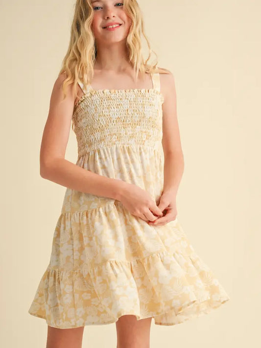 Smocked Tiered Short Dress