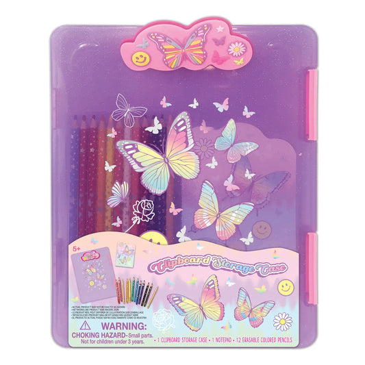 Clipboard Storage Case, Tie Dye Butterfly
