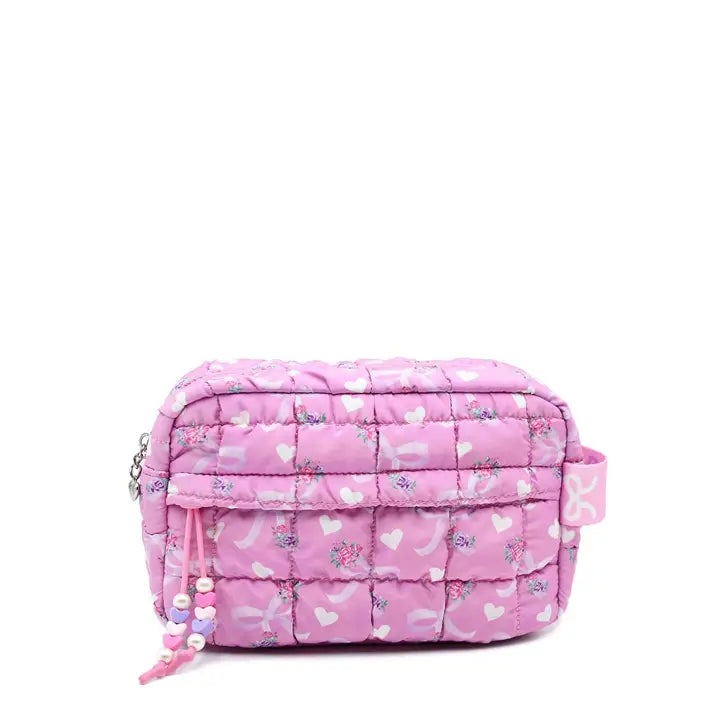 Quilted Heart Pouch Petal