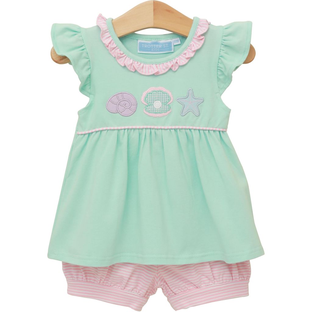 Under The Sea Banded Short Set