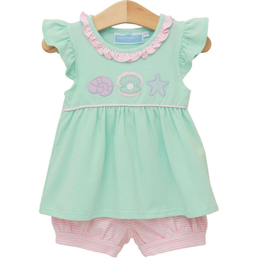 Under The Sea Banded Short Set